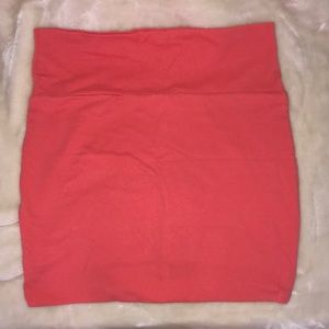 Bright coral mini skirt size S